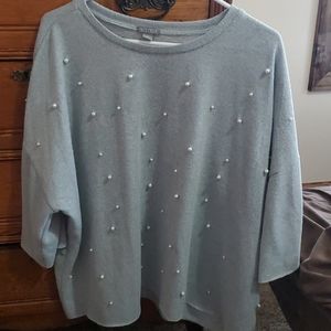 Pearl front sweater
